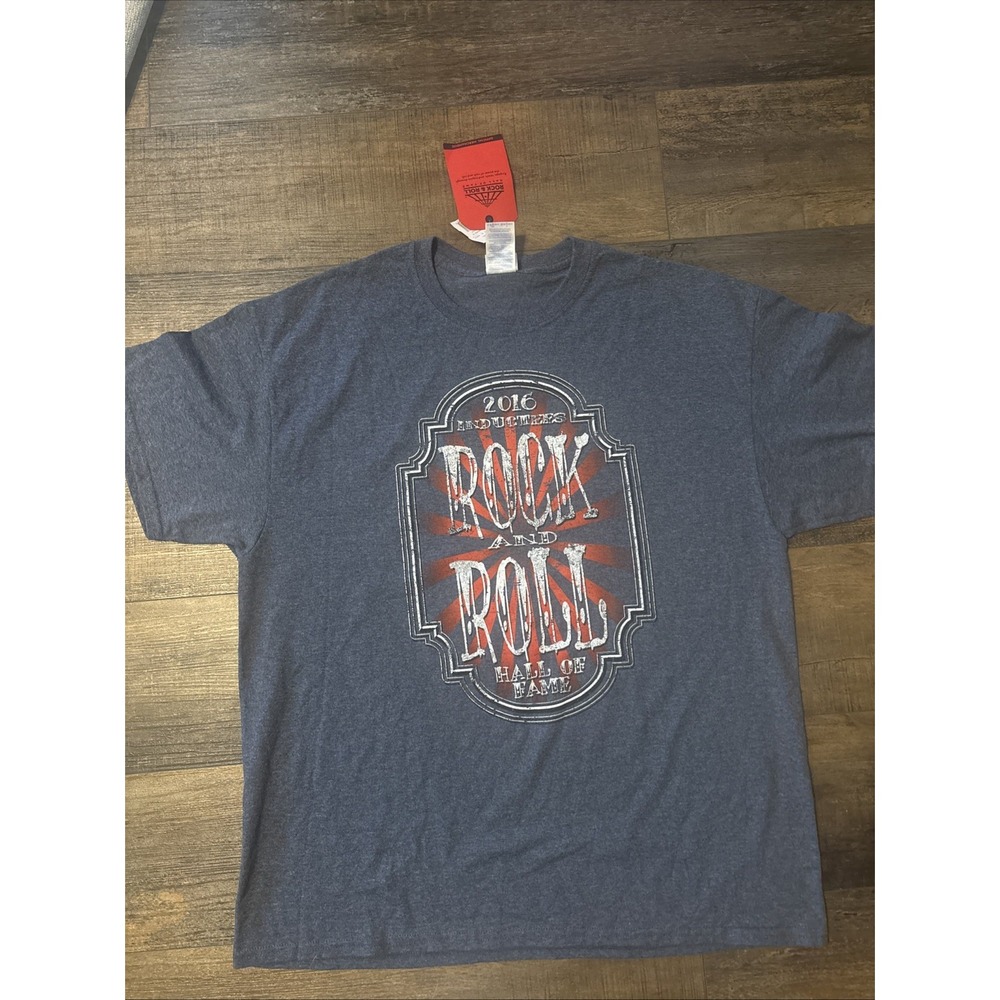 Rock & Roll Hall of Fame Shirt Mens XL Blue 2016 Inductees Band Tee Music NWT